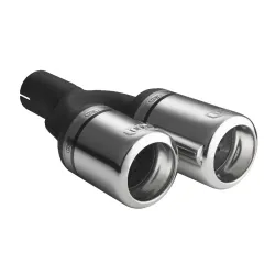 Uniwersalna końcówka tłumika okrągła 80mm długość 200/180mm średnica montażowa 60mm