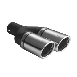 Uniwersalna końcówka tłumika okrągła 100mm długość 200mm średnica montażowa 60mm