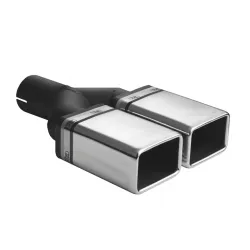 Uniwersalna końcówka tłumika prostokątna 82×54mm długość 200mm średnica montażowa 60mm