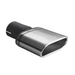 Uniwersalna końcówka tłumika owalna 167×60mm długość 120mm średnica montażowa 50mm