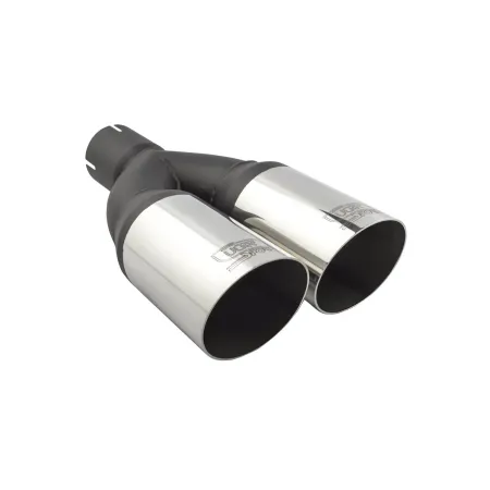 Uniwersalna końcówka tłumika okrągła 76mm długość 230mm średnica montażowa 55mm