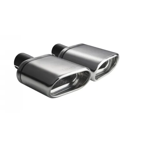 Uniwersalna końcówka tłumika owalna 145×75mm długość 140mm średnica montażowa 55mm