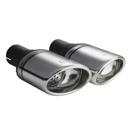 Uniwersalna końcówka tłumika owalna 120×80mm długość 120mm średnica montażowa 55mm