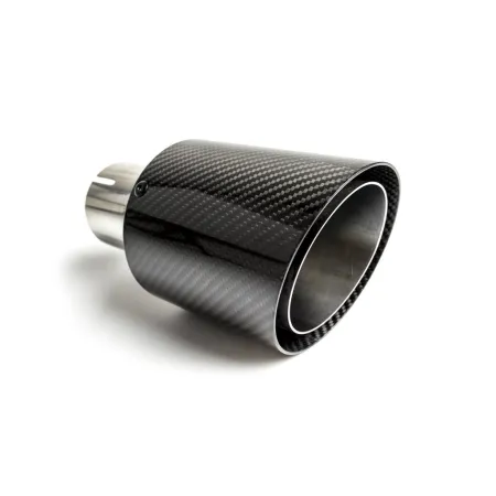 Uniwersalna końcówka tłumika okrągła 90mm długość 105mm średnica montażowa 55mm