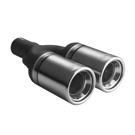 Uniwersalna końcówka tłumika okrągła 80mm długość 200mm średnica montażowa 50mm