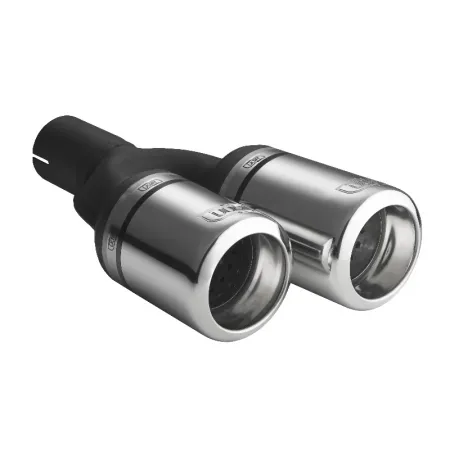 Uniwersalna końcówka tłumika okrągła 80mm długość 200/180mm średnica montażowa 50mm