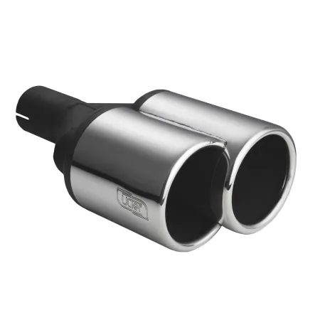 Uniwersalna końcówka tłumika okrągła długość 200/180mm średnica montażowa 60mm