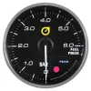 Wskaźnik New Auto Gauge ciśnienie paliwa 52mm bursztynowy