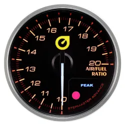 Wskaźnik New Auto Gauge AFR 52mm bursztynowy
