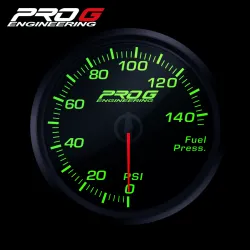 Wskaźnik Pro G Race Series RC, ciśnienia paliwa PSI GREEN 60mm