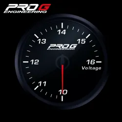 Wskaźnik Pro G Race Series RC, Woltomierz WHITE 60mm