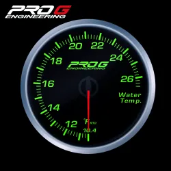 Wskaźnik Pro G Race Series RS, temperatury wody °F GREEN 52mm