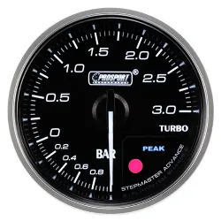 Wskaźnik Prosport Premium Boost 60mm bursztynowy