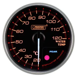 Wskaźnik Prosport Premium temperatura wody 60mm bursztynowy