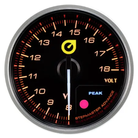 Wskaźnik New Auto Gauge Napięcie 60mm bursztynowy