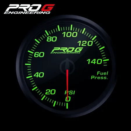 Wskaźnik Pro G Race Series RC, ciśnienia paliwa PSI GREEN 52mm
