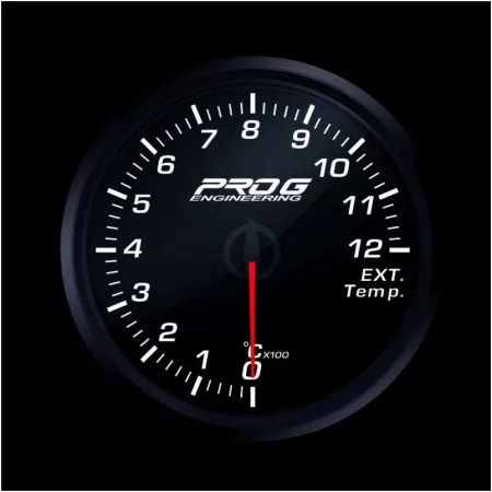 Wskaźnik Pro G Race Series RC, temperatury spalin EGT °C WHITE 52mm