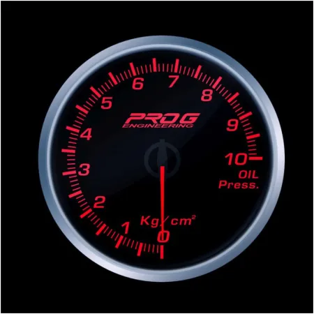 Wskaźnik Pro G Race Series RS, ciśnienia oleju Kg/cm2 RED 60mm