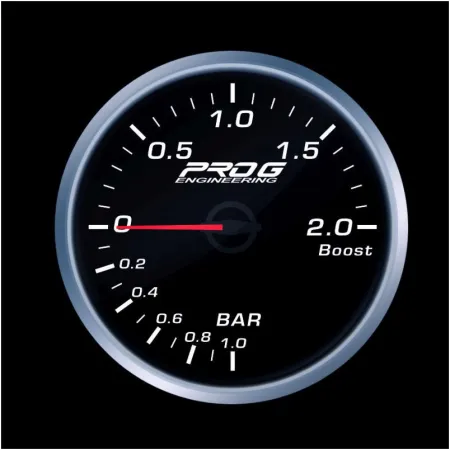 Wskaźnik Pro G Race Series RS, doładowania Boost 2 Bar WHITE 52mm