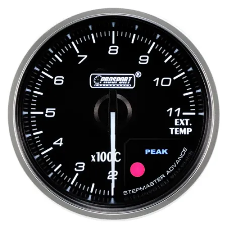 Wskaźnik Prosport Premium Gauge EGT 52mm bursztynowy