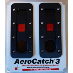 Zapinki AeroCatch3 Flush Red Raised Trigger