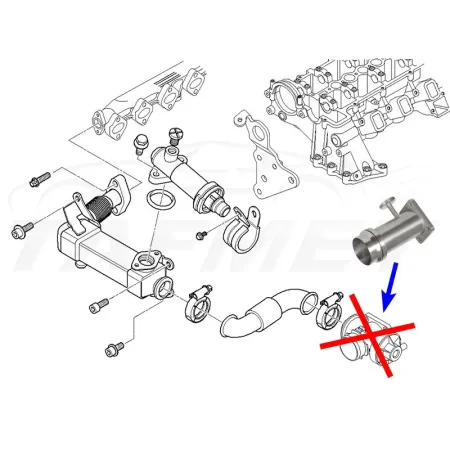 Zamiennik zaworu EGR BMW z silnikami 2.0 2.5 3.0 D M47 M57