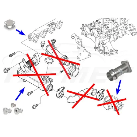 Zamiennik zaworu EGR BMW z silnikami 2.0 2.5 3.0 D M47 M57