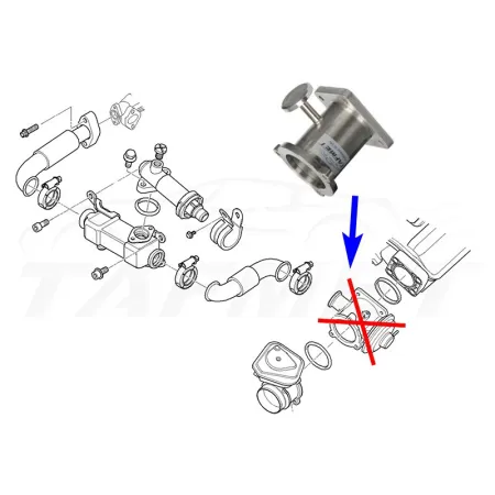 Zamiennik zaworu EGR BMW z silnikami 2.0 2.5 3.0 D M47N2 M57N2