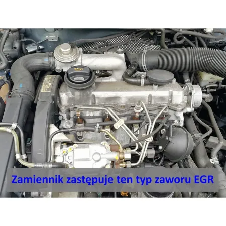 Zamiennik zaworu EGR VW Audi Seat Skoda z silnikami 1.9 TDI AJM ASV AVB AFN ALH + kolanko 90' 51 N