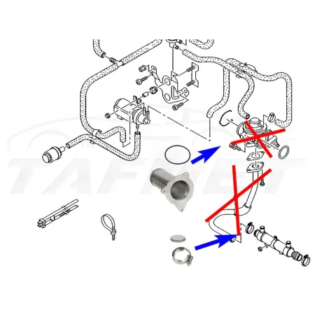 Zamiennik zaworu EGR VW Touareg T5 z silnikami R5 2.5 TDI BAC BLK AXE AXD