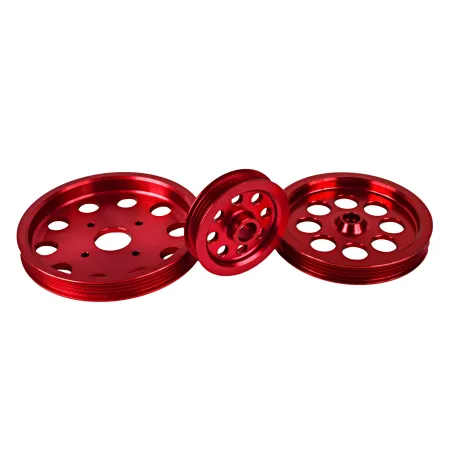 Zestaw lekkich kół pasowych do silników Nissan RB20 i RB25.