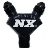 1/8NPT x AN3 x AN3 Billet Pure-Flo Y Fitting Black Nitrous Express NX 16378