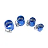 Skręcany zacisk na przewód gumowy AN6 Niebieski