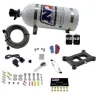 Holley 2 BBL Conventional Plate System Gasoline Stage 6 50-300Hp with 10Lb Bottle Nitrous Express NX 30020