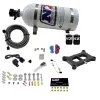 Holley 2 BBL Conventional Plate System Gasoline Stage 6 50-300Hp with 10Lb Bottle Nitrous Express NX 30020