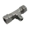 3/8 Compression X 1/8 Male NPT Branch T Nitrous Express NX 16096