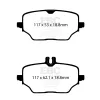 DPX2426 Klocki hamulcowe ULTIMAX2 EBC Brakes Mercedes-Benz GLEClass W167 GLE300d 4Matic GLEClass W167 GLE350d 4Matic GLEClass Coupe C167 GLE350d GLECl