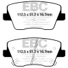 DPX2344 Klocki hamulcowe ULTIMAX2 EBC Brakes Hyundai Hyundai Portugal Kauai N Kona N i30 N PD