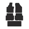 Dywaniki welurowe Premium FMIC Performance VW Touran 2003-2010 wersja 7 osobowa stopery okragle