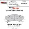 Klocki hamulcowe Wilwood 150-D1159K PM ProMatrix D1159 Street Performance Racing Pads .64