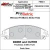 Klocki hamulcowe Wilwood 150-D1058K PM ProMatrix D1058 Street Performance Racing Pads .68
