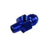 AN6 1/4 NPT Nypel adapter z wejściem na czujnik 1/8 NPT Niebieski