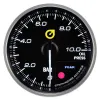 Wskaźnik New Auto Gauge ciśnienie oleju 60mm bursztynowy