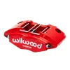 Uniwersalny zacisk hamulcowy 4 tłoczkowy Wilwood 120-8727 Powerlite czerwony