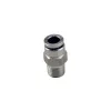 Nypel adapter Turbosmart prosty 1/8 NPT Pushloc 1/4 stal nierdzewna