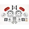 Wilwood 140-10738 Zestaw Hamulców Przednich Forged Dynapro 6 Hub 12.19 Wiercony czerwony Cadillac Chevrolet GMC Pontiac