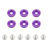 Ozdobne śrubki i podkładki Mishimoto Fender Washer Kit małe fioletowe
