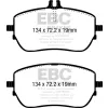 DPX2388 Klocki hamulcowe ULTIMAX2 EBC Brakes Mercedes-Benz CLA Shooting Brake X118 CLA180 CLA Shooting Brake X118 CLA200 CLA Shooting Brake X118 CLA18