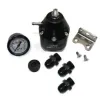 DeatschWerks DWR2000 AFPR Pressure Gauge 10AN and 8AN Fittings Anodized Black