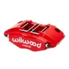 Uniwersalny zacisk hamulcowy 4 tłoczkowy Wilwood 120-8727 Powerlite czerwony